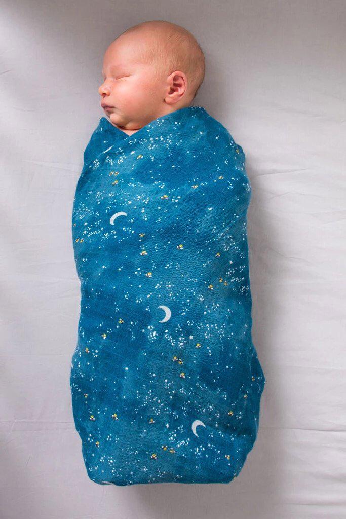 ORGANIC SWADDLE - STARRY NIGHT